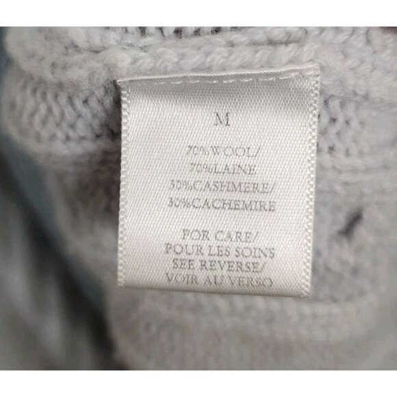 Size Medium Ronny Kobo Parmida Wool Cashmere Knit Cardigan Arctic Blue Bling - Picture 5 of 7